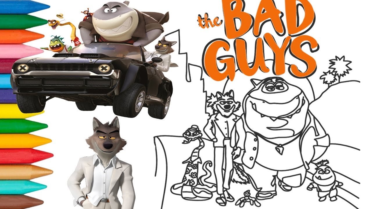 The Bad Guys Coloring Page 2022 Comedy Animation YouTube
