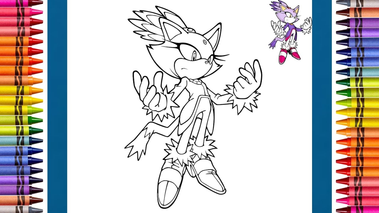 The Coloring Couple Presents Coloring Blaze The Cat Sonic The Hedgehog How The Color YouTube