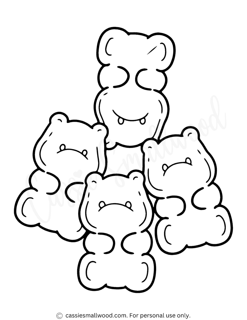 THE CUTEST Candy Coloring Pages Cassie Smallwood
