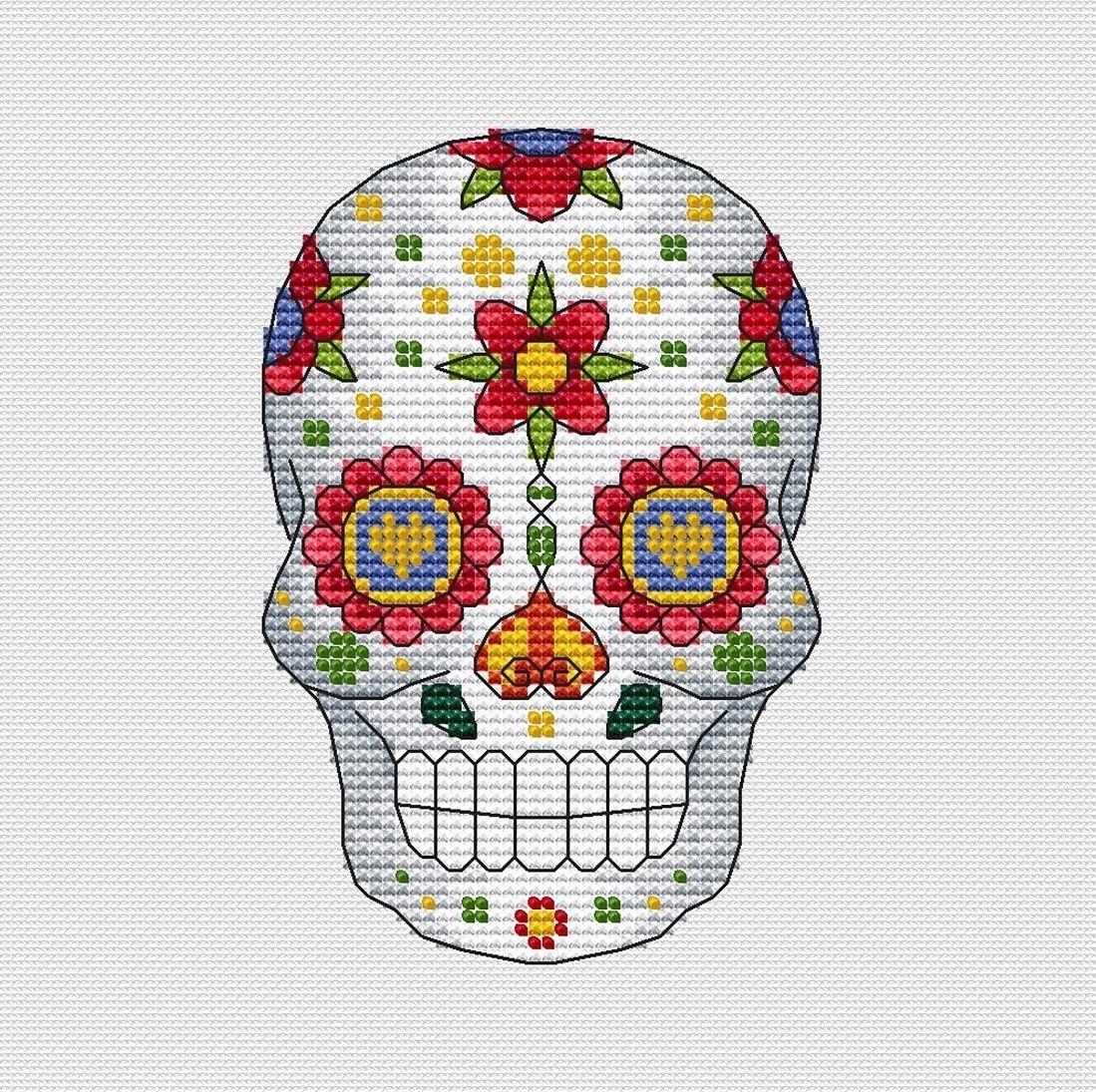 The Day Of The Dead Fedor Cross Stitch Pattern Code FS 341 Fun Sheep Buy Online On Mybobbin