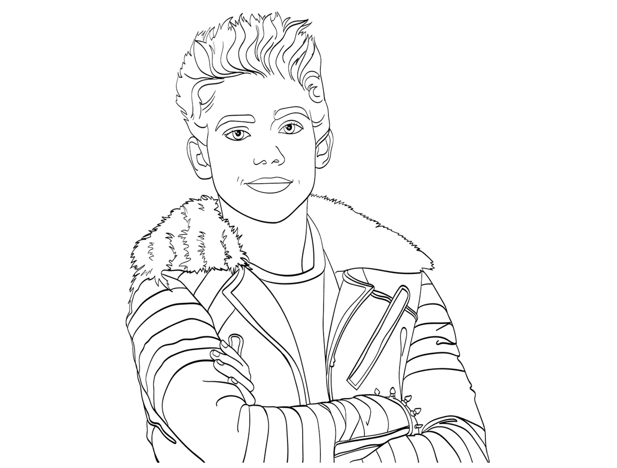 disney descendants coloring pages free