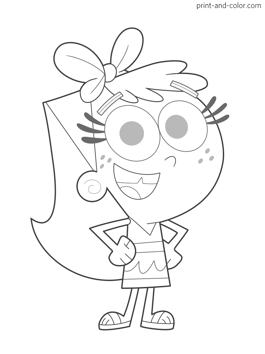 The Fairly OddParents Coloring Pages Print And Color