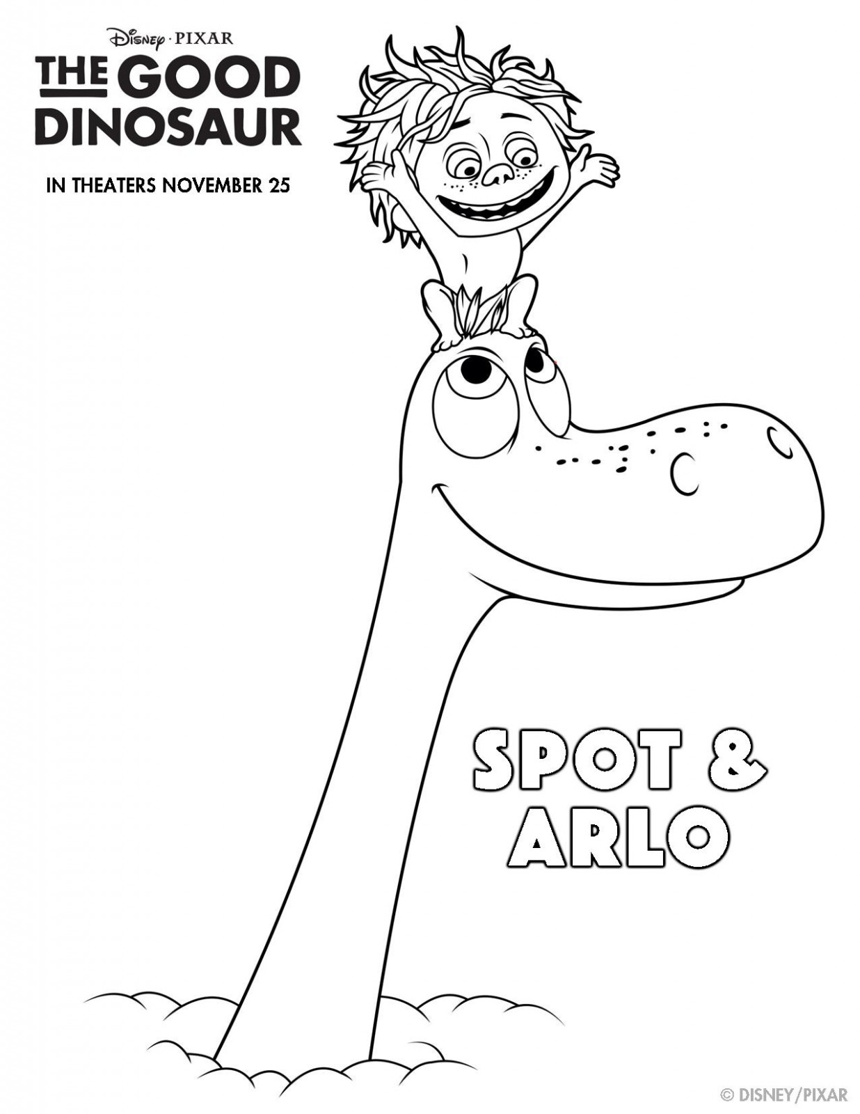The Good Dinosaur Coloring Pages Best Coloring Pages For Kids