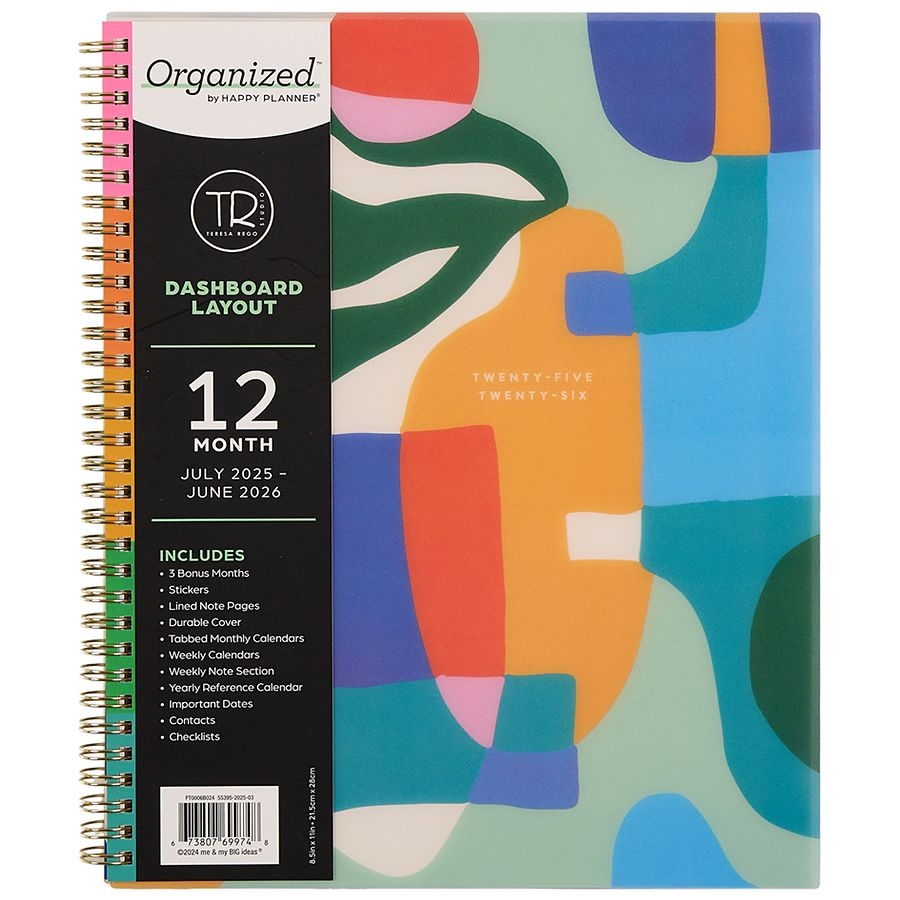 The Happy Planner 12 Month Dashboard Layout Planner Walgreens