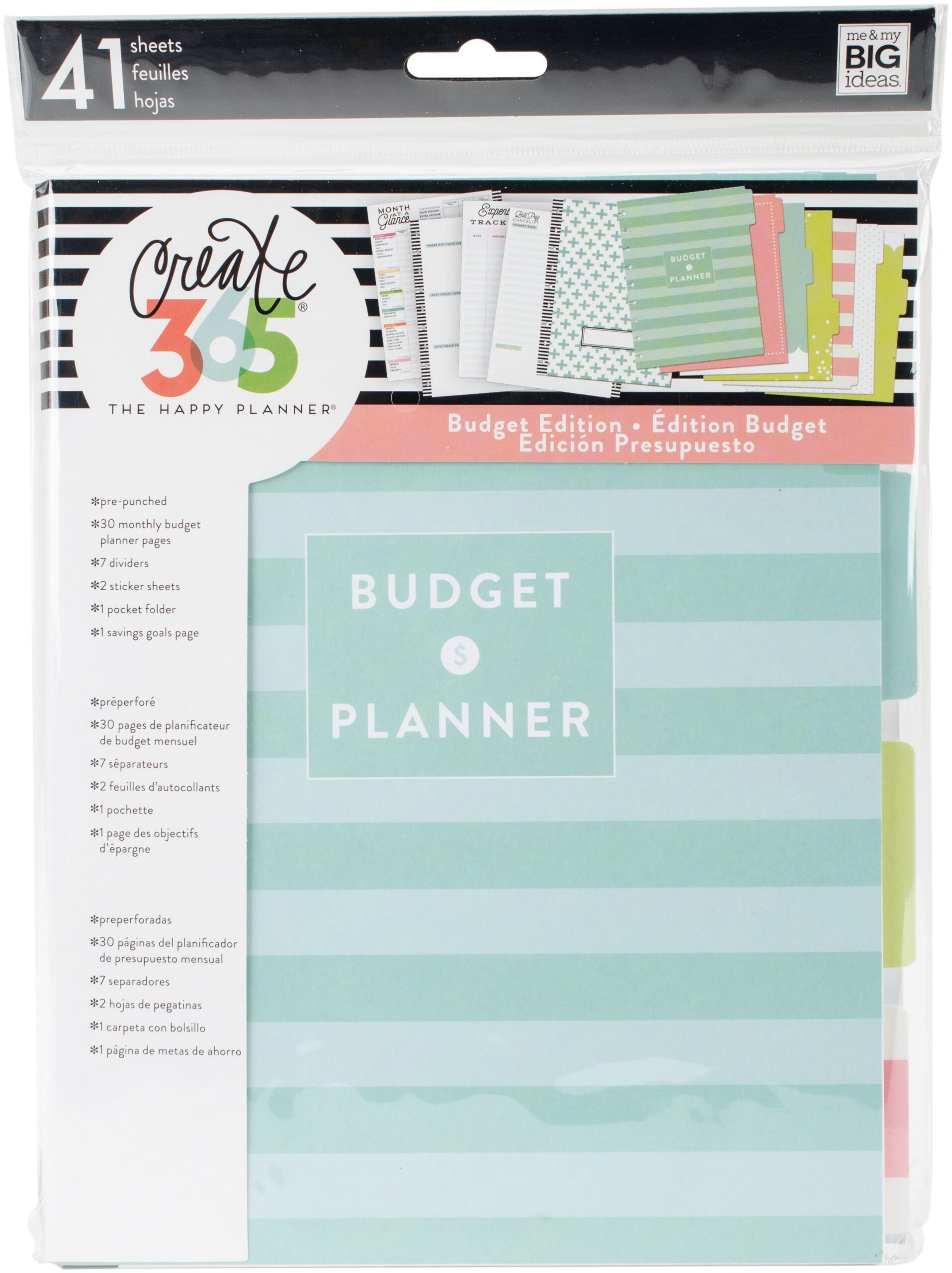 The Happy Planner CLASSIC Budget Extension Pack Walmart