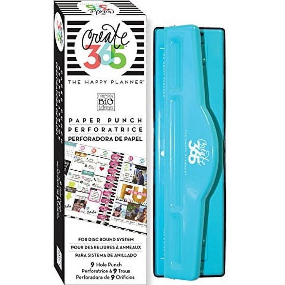 The Happy Planner Classic Punch Blue For Business Documents Walmart Business Supplies
