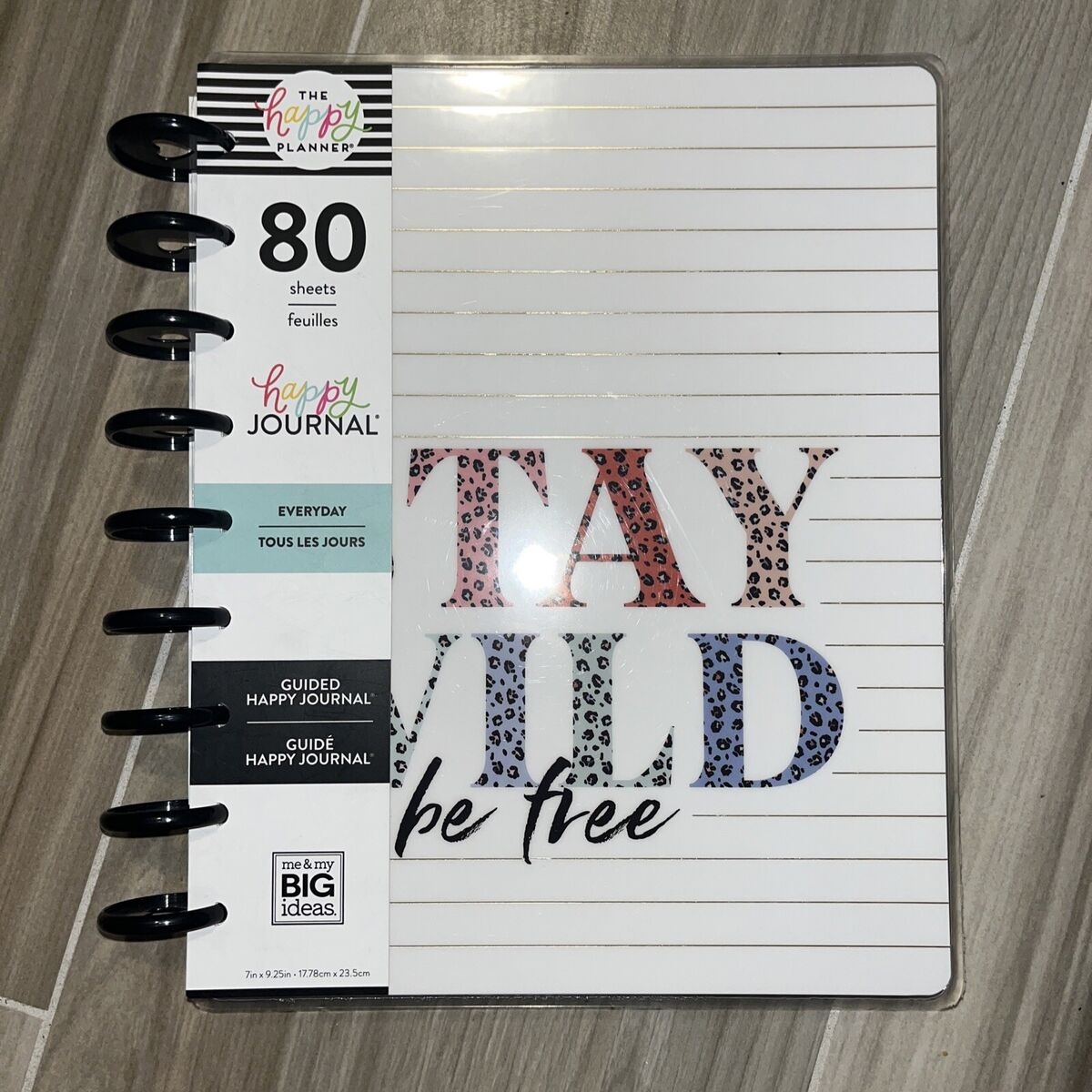 The Happy Planner Everyday Guided Journal 80 Sheets Stay Wild Be Free Classic EBay