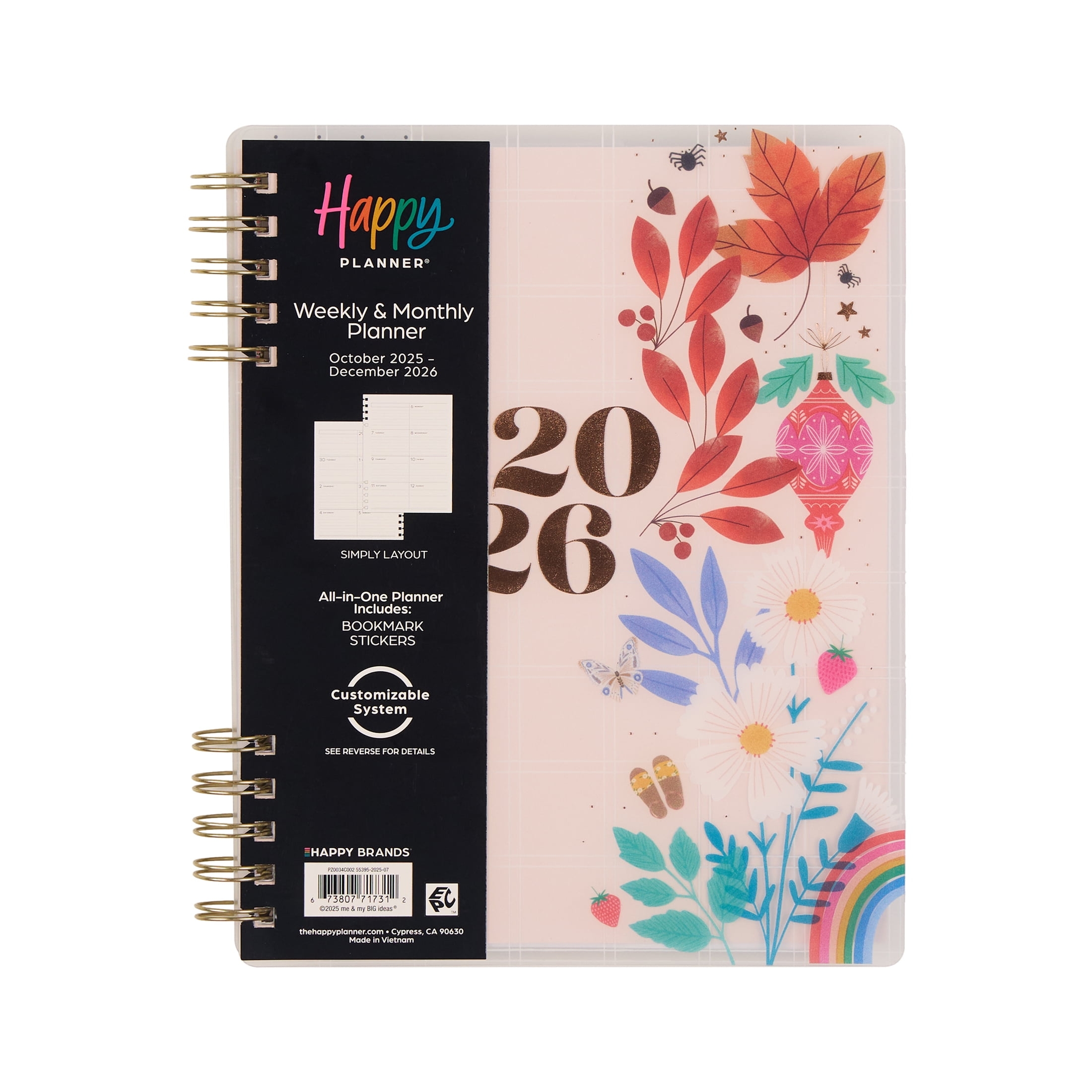 The Happy Planner In Office Supplies School Supplies By Brand Walmart