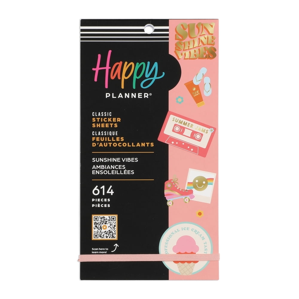 The Happy Planner Sticker Pack 30 Sheets 732 Stickers Fun Illustrations Journals Quotes Walmart