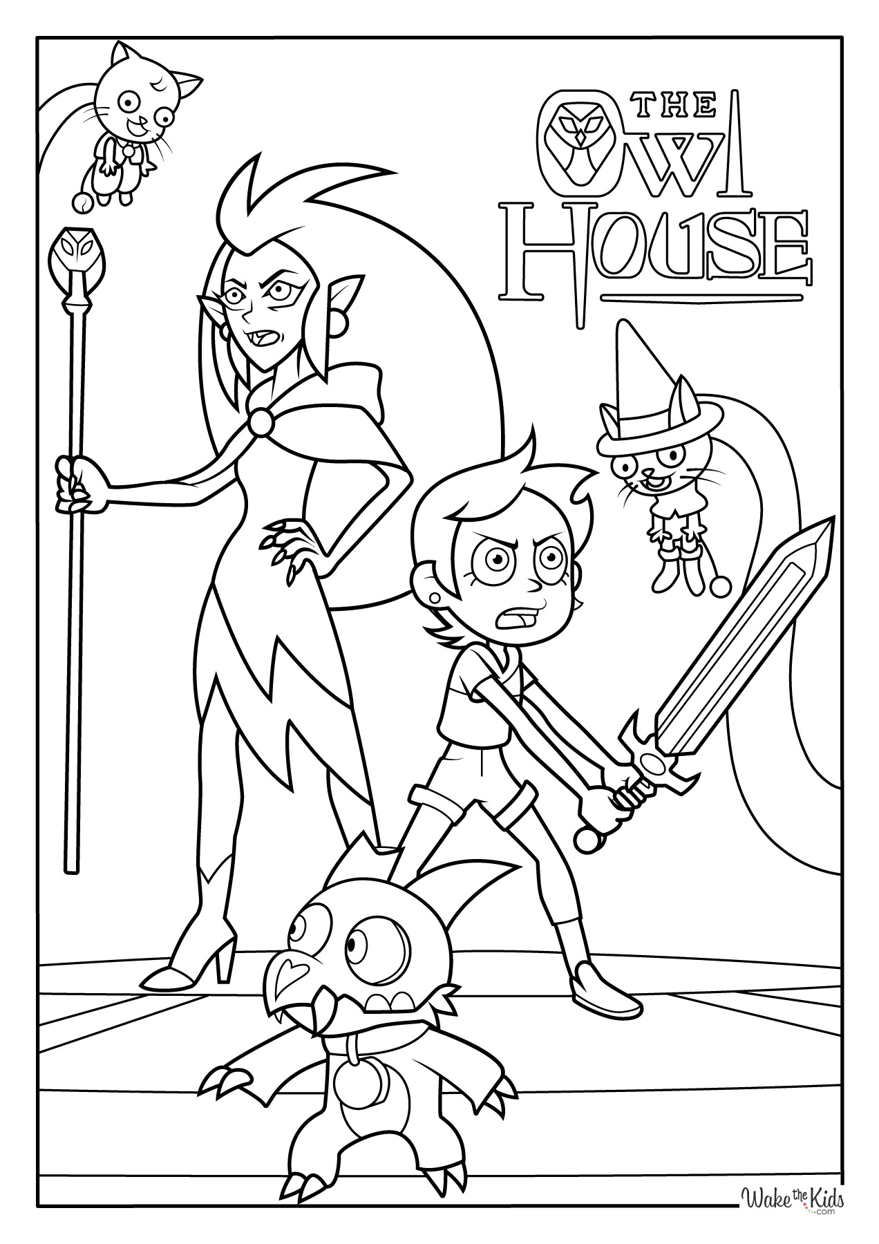 The Owl House Coloring Pages Free Printable PDFs WakeTheKids