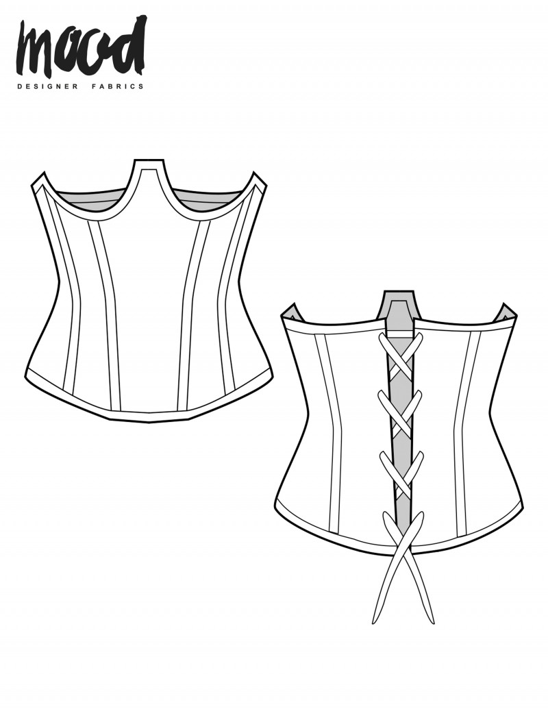 The Parker Corset Free Sewing Pattern Mood Sewciety