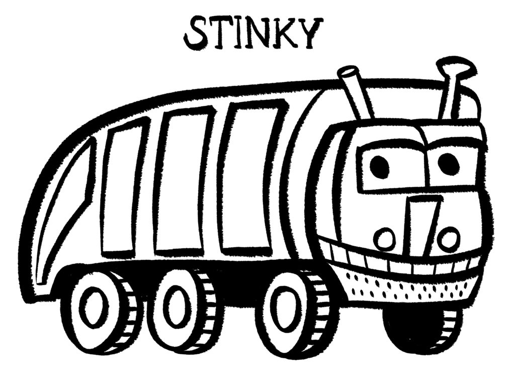 The Stinky And Dirty Show Coloring Page