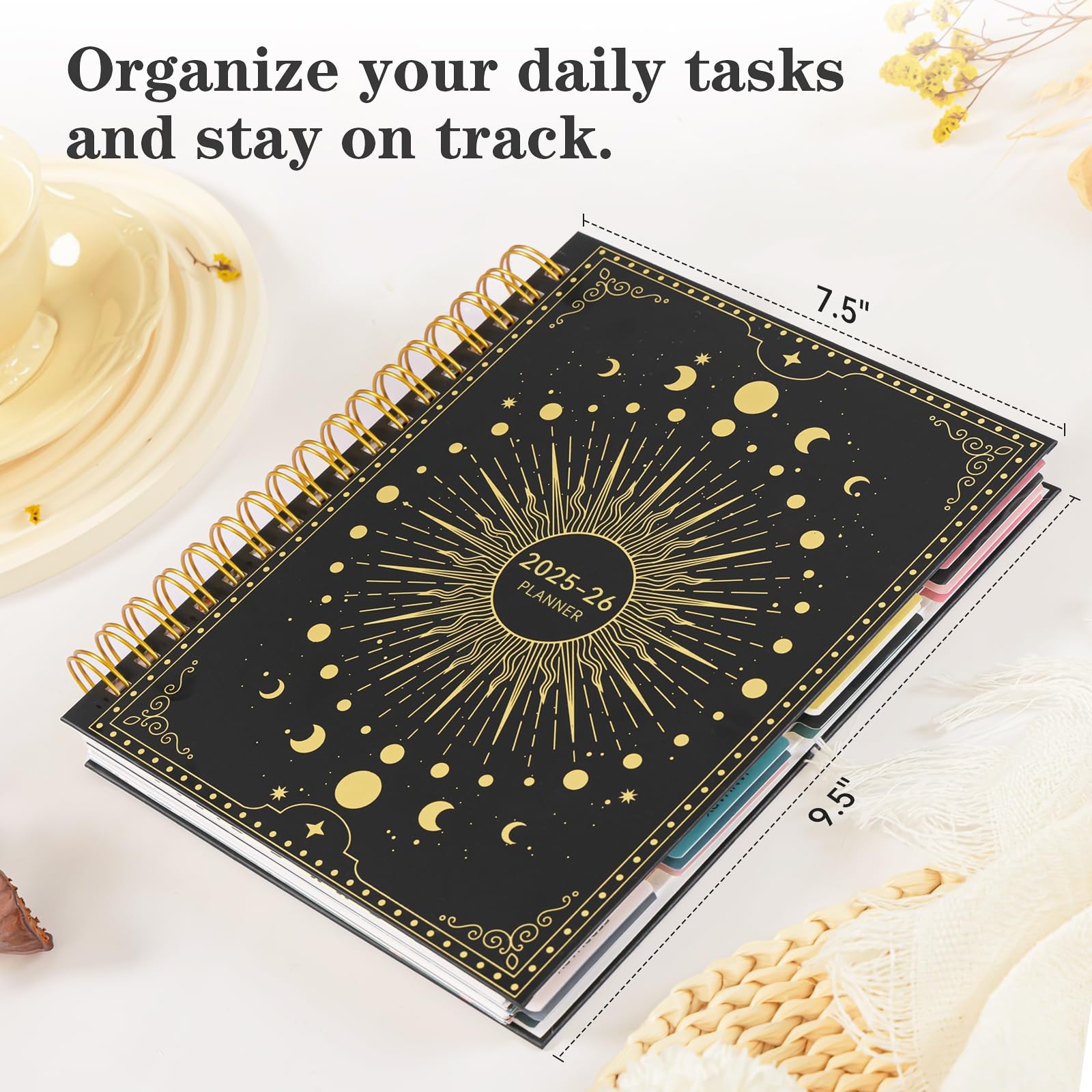 The Well Ordered Homeschool Planner Undated Gold Spiral Bound
