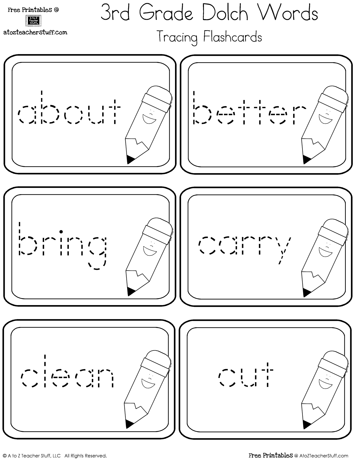 trace sight words