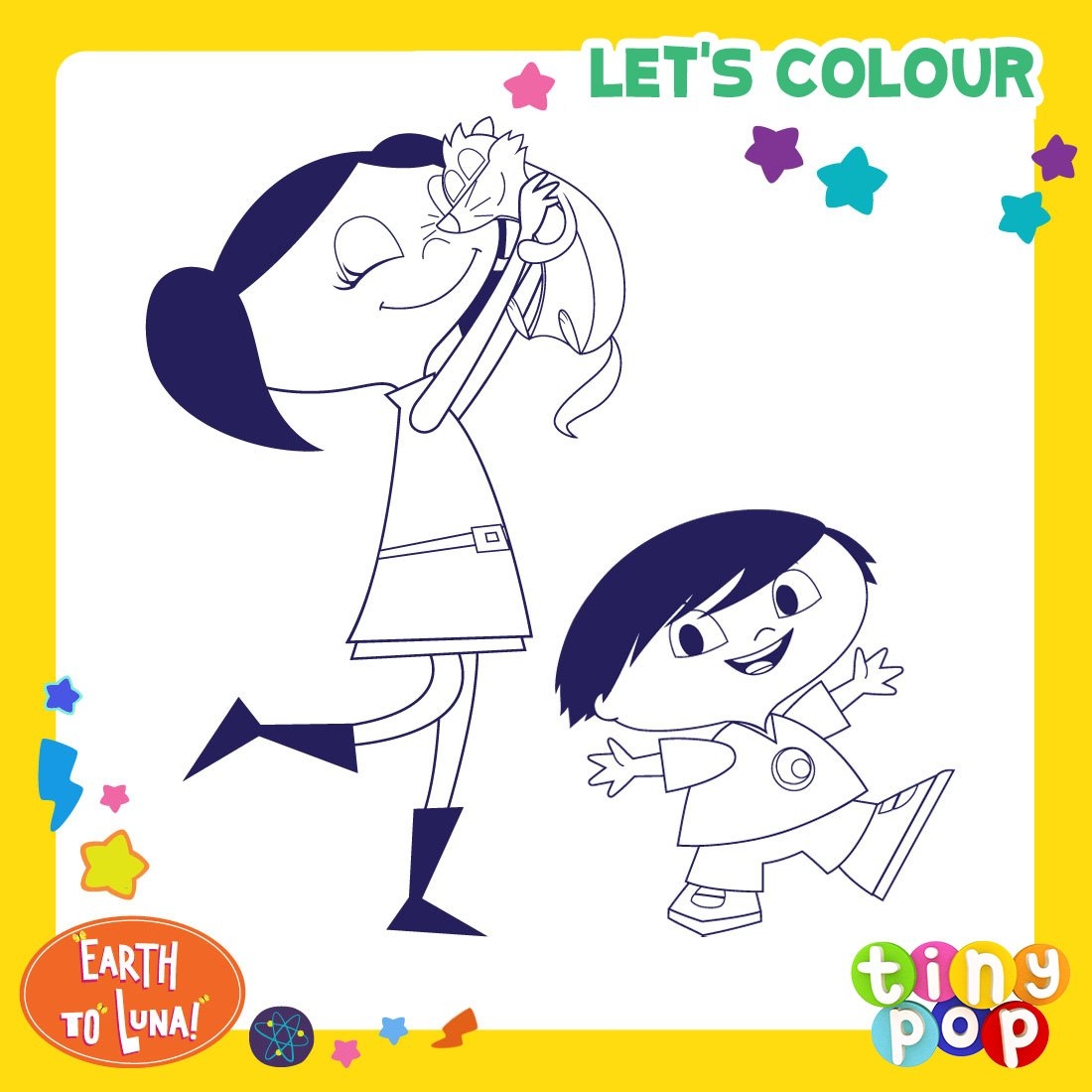 Time To Add Some Colour Print Out Our Earth To Luna Poster And Get Colouring 