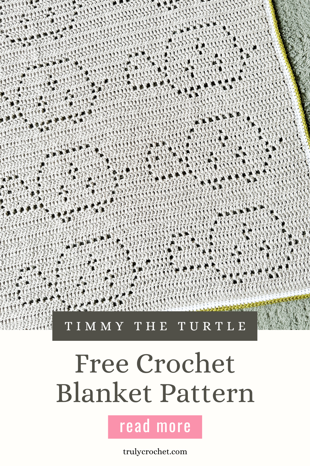 Timmy The Turtle Blanket Free Crochet Pattern Truly Crochet