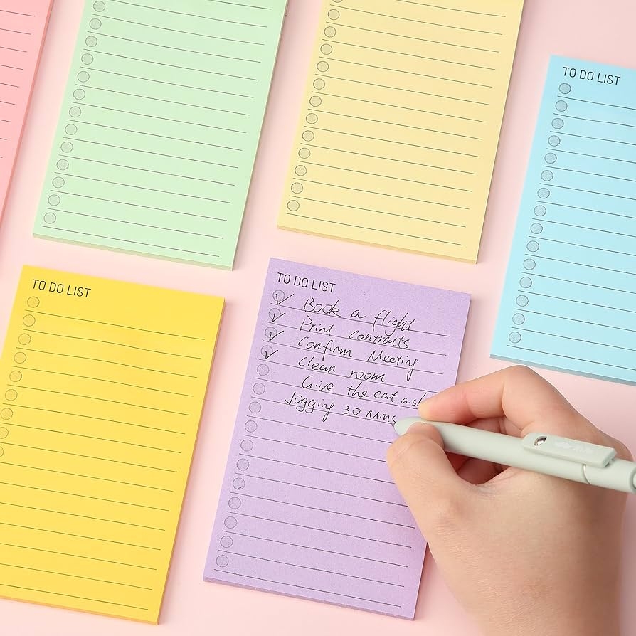 To do List Sticky Notes Mr Pen 360 Sheets 3x5 Assorted Colors Premium Adhesive Notepads To Do List