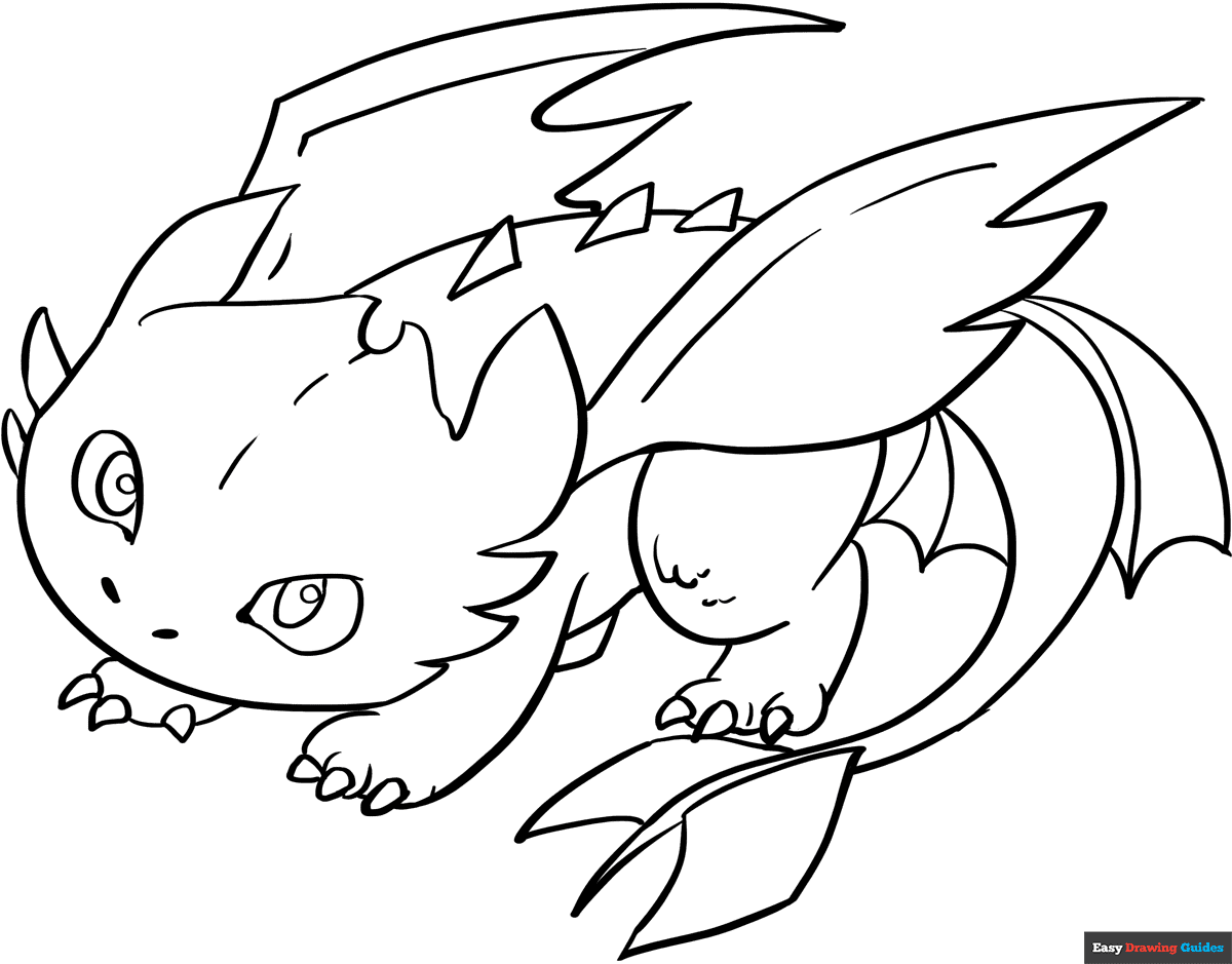 how to train dragon coloring