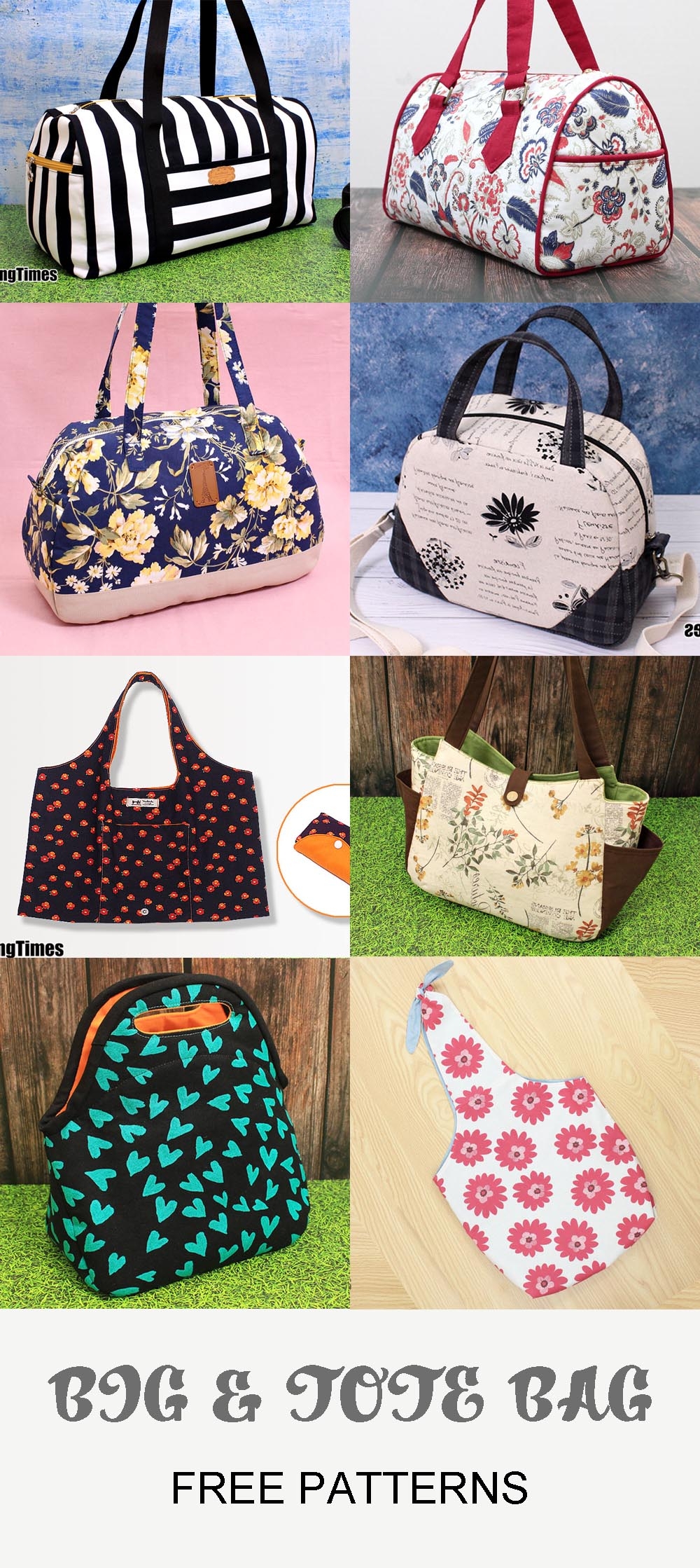 sewing pattern printable bag patterns