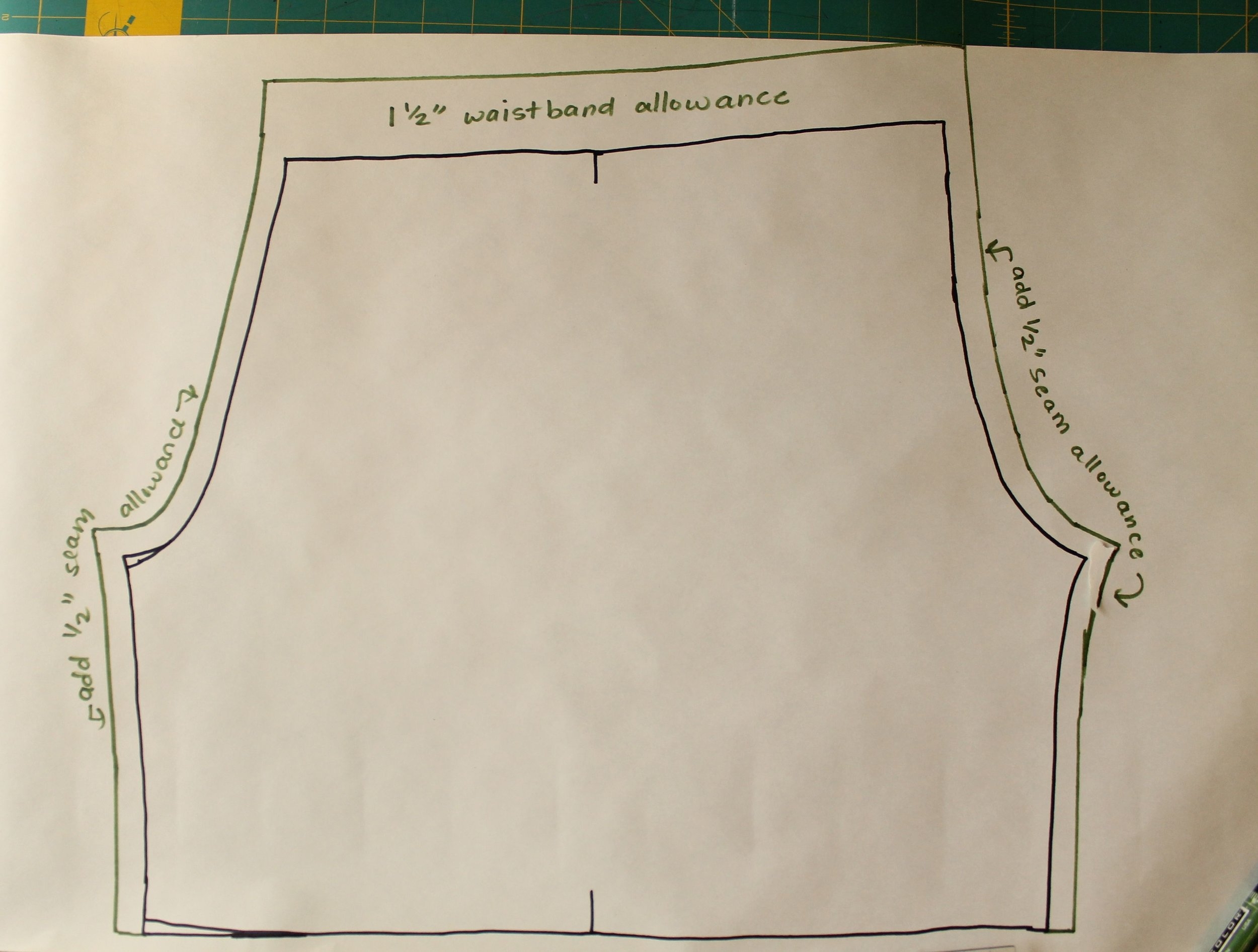 printable free shorts pattern