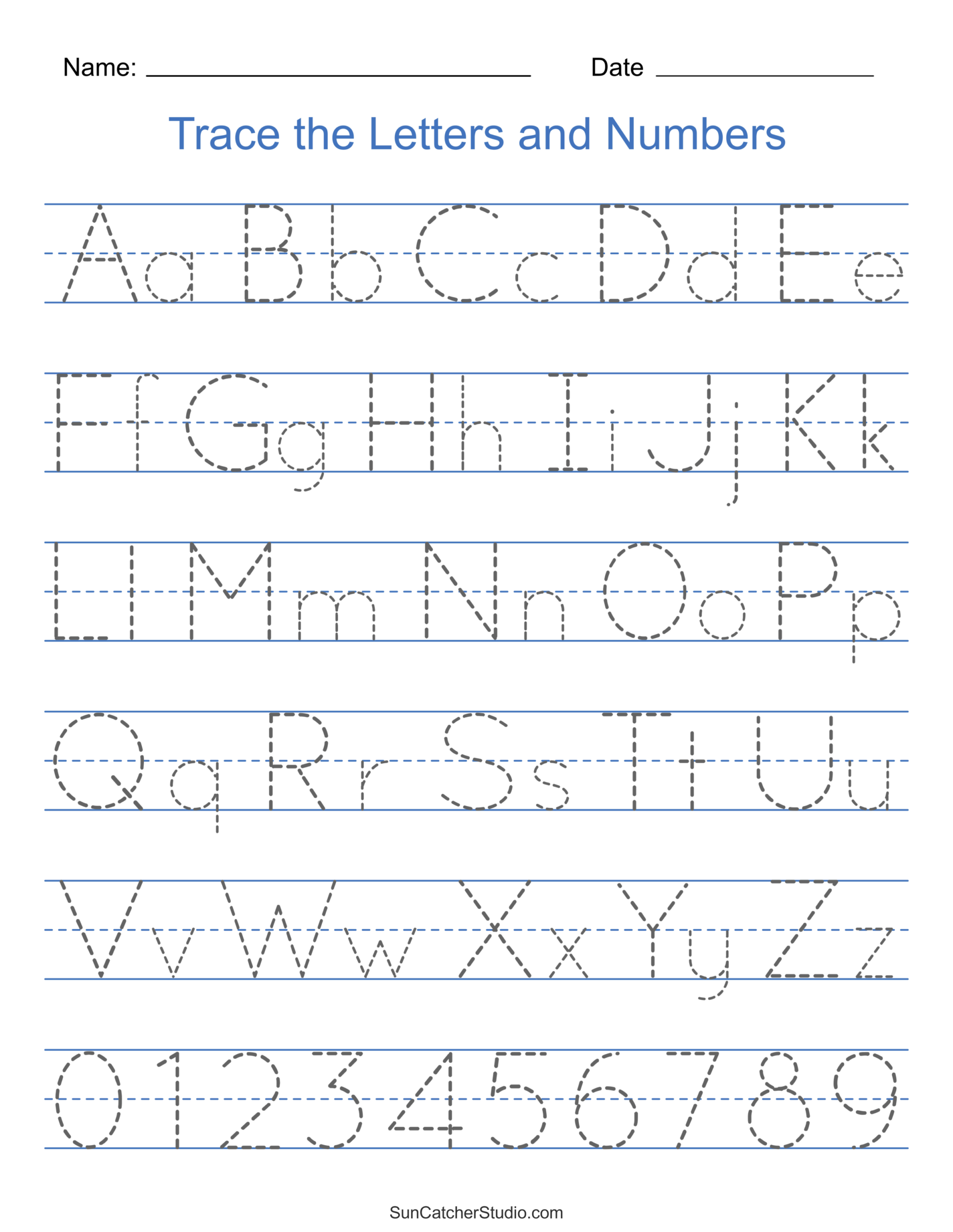 printable tracing sheets
