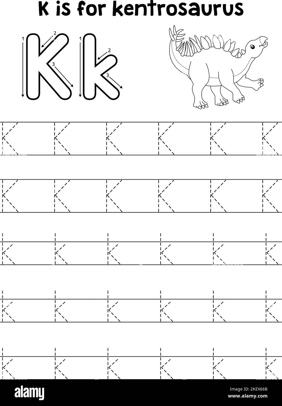 Tracing Letter K Hi res Stock Photography And Images Alamy
