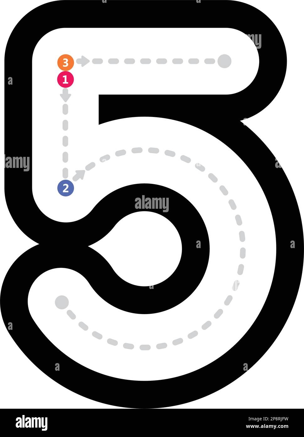tracing number 5