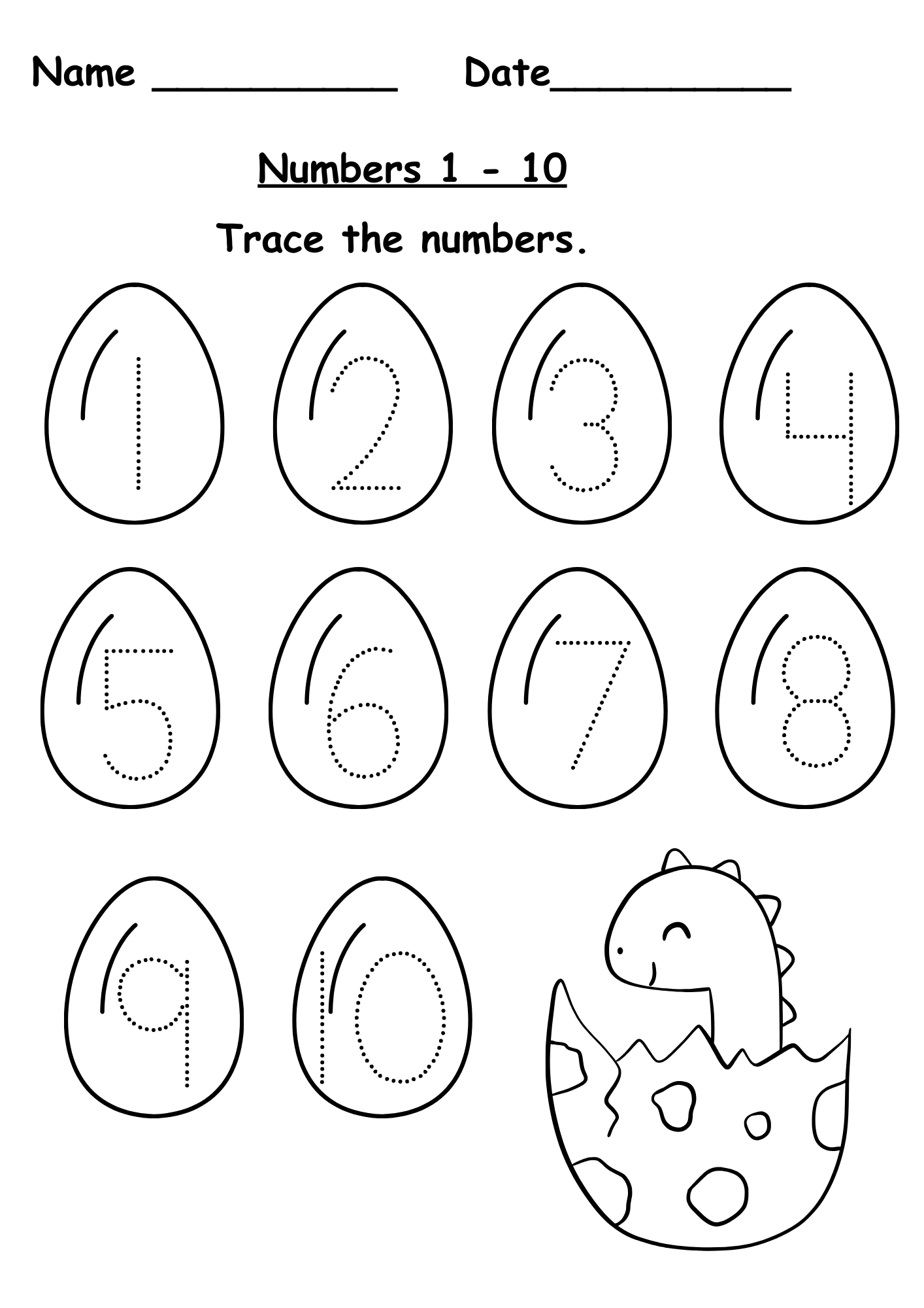 tracing numbers worksheet