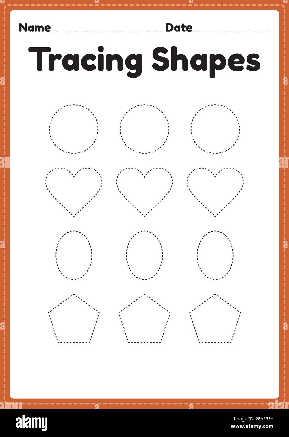 shape tracing for preschool