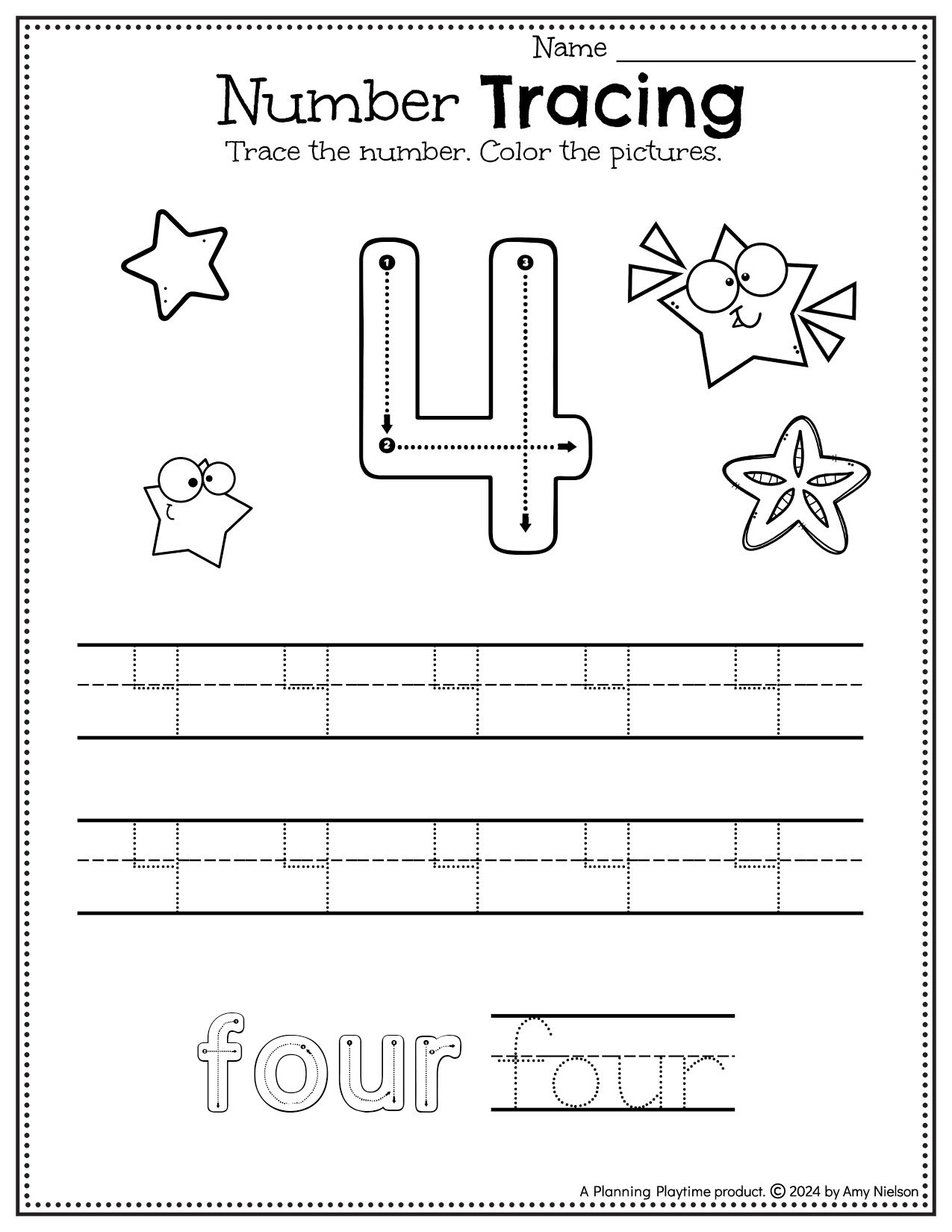 tracing worksheets for preschool
