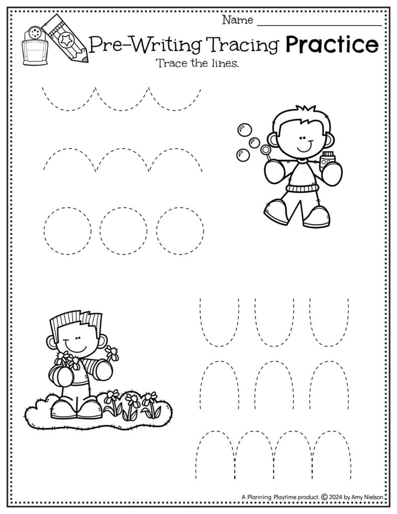 tracing sheets for preschool