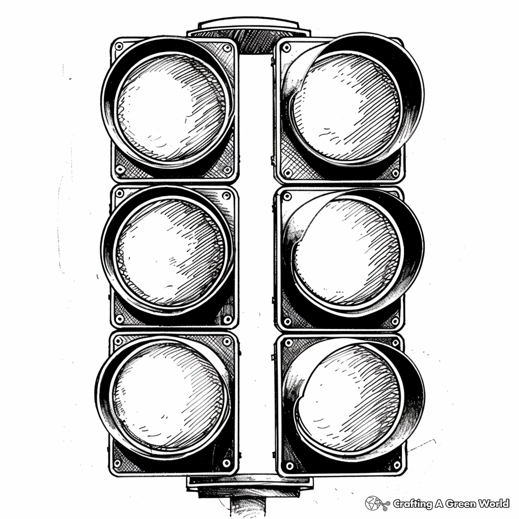 Traffic Light Coloring Pages Free Printable 