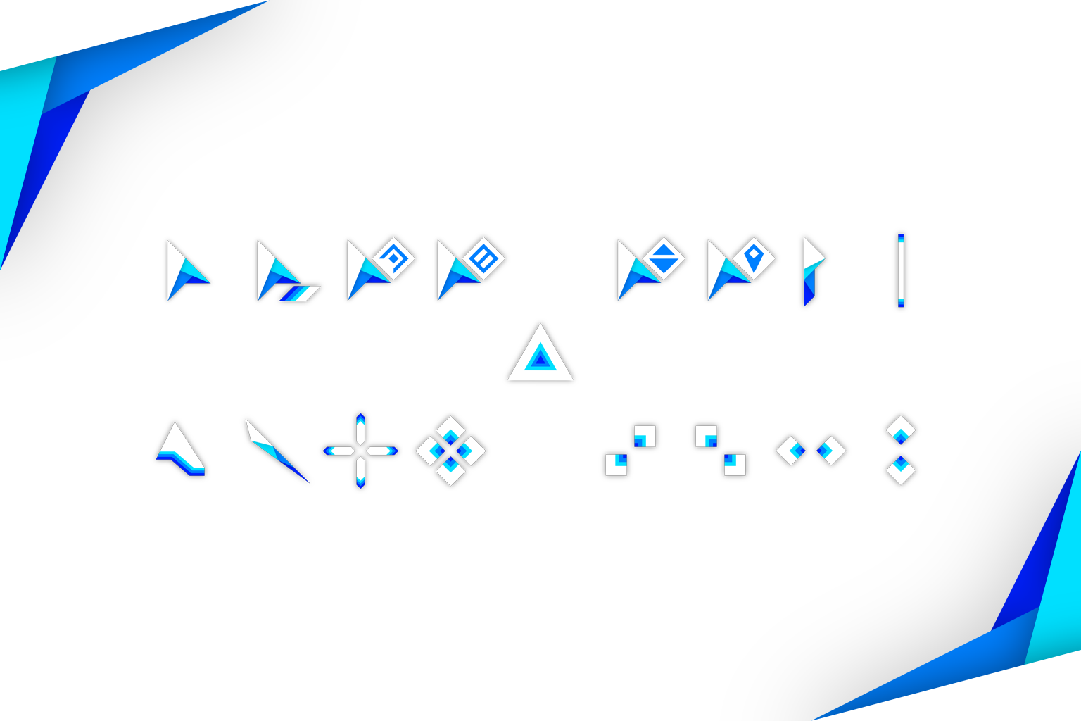 Triangular Blue Cursor By SkyeO84 On DeviantArt