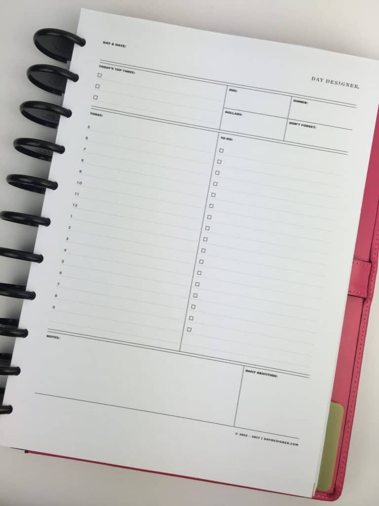 Trying Out The Day Designer Daily Planner By Whitney English Review All About Planners