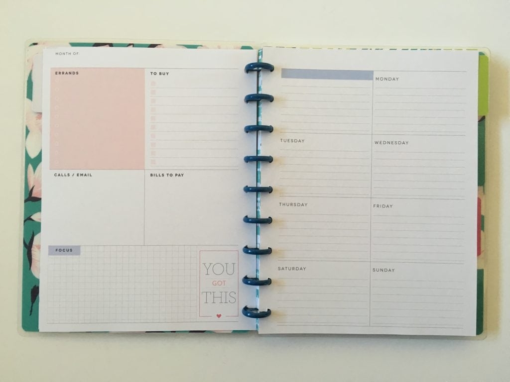 Trying Out The Happy Planner Dashboard Layout All About Planners
