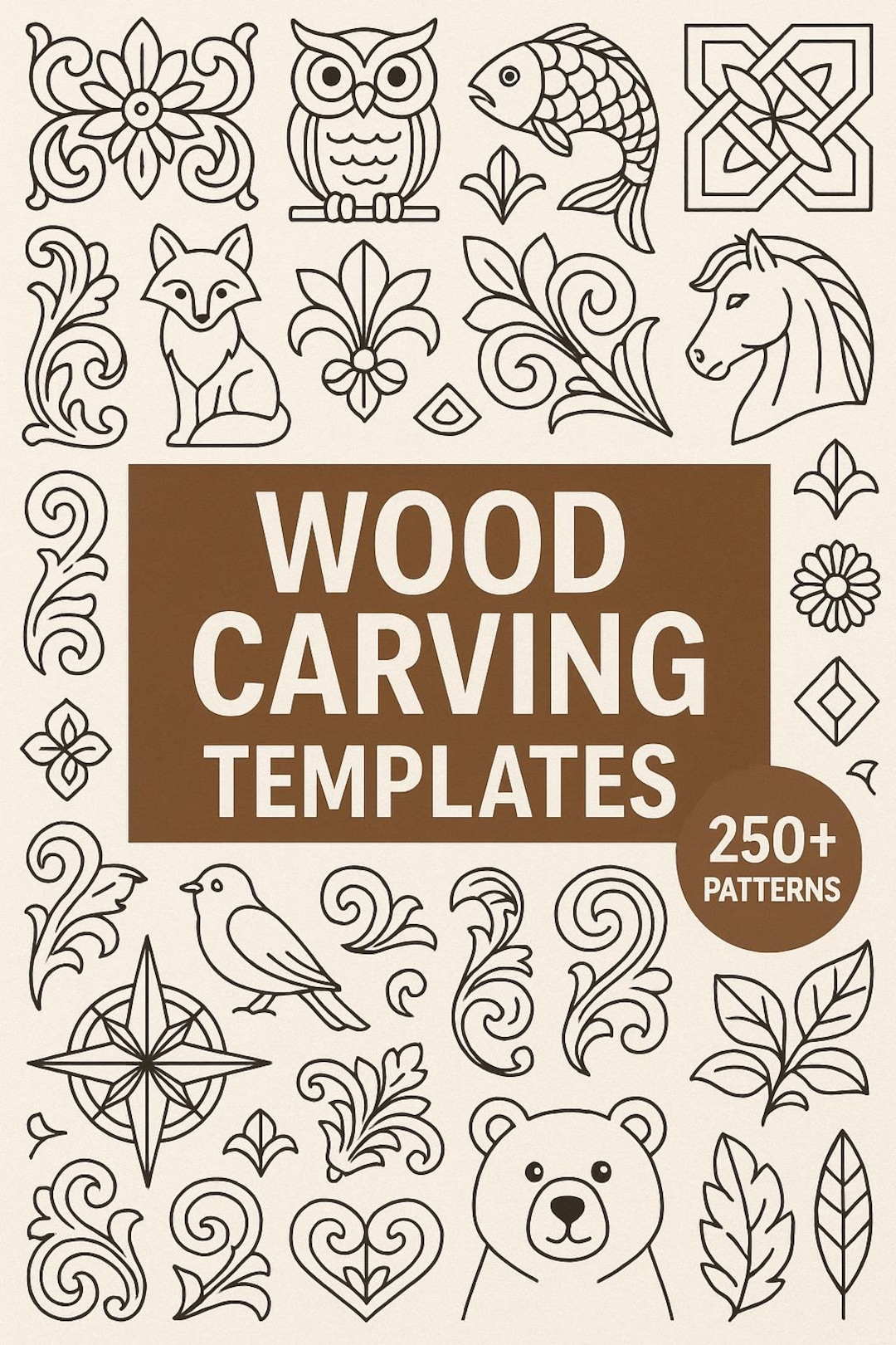Ultimate Wood Carving Pattern Collection 250 Vintage Lathe Templates instant PDF Download Etsy Israel