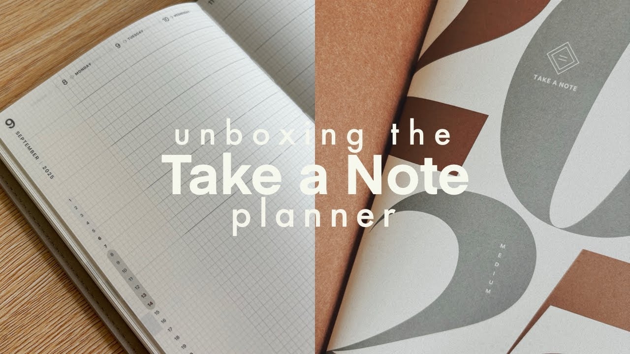 Unboxing The Take A Note Planner 2025 Weekly B6 YouTube