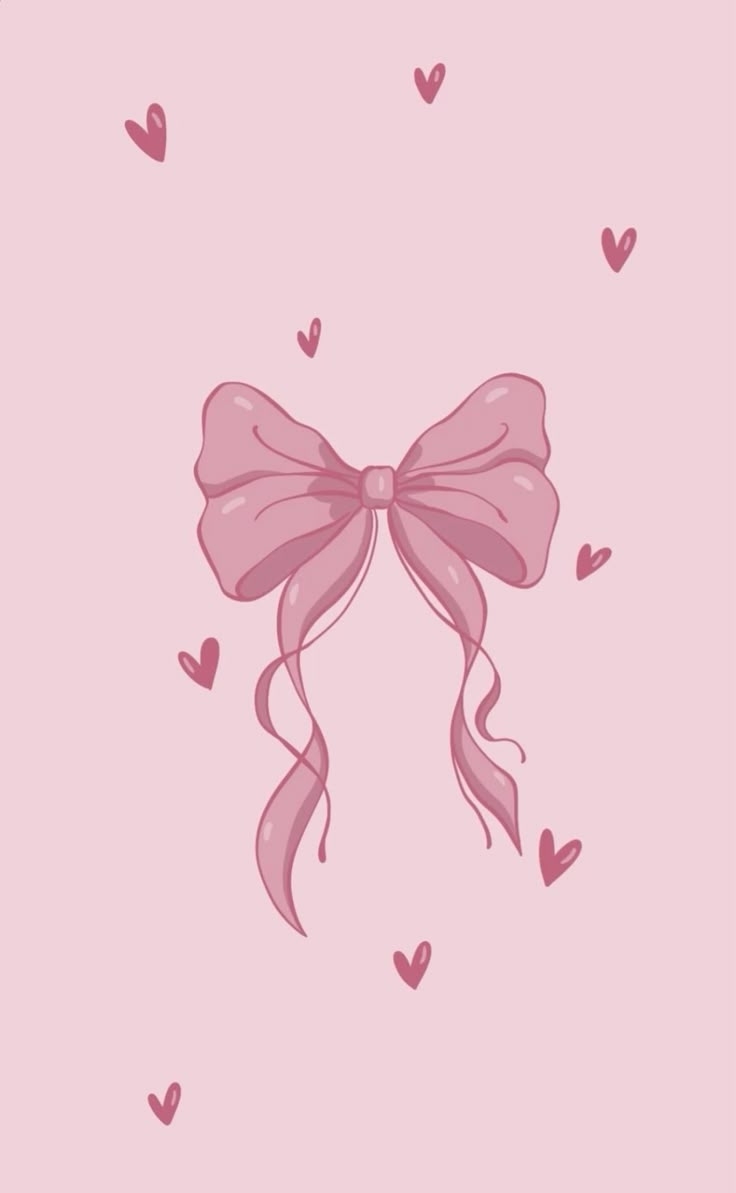 cute pink bows wallpaper