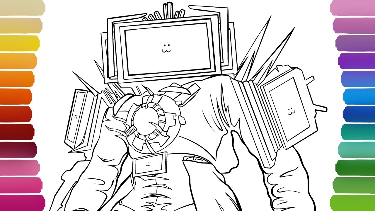 Upgraded TITAN TV MAN 3 0 Coloring Pages Skibidi Toilet 67 How To Color Skibidi Toilet YouTube