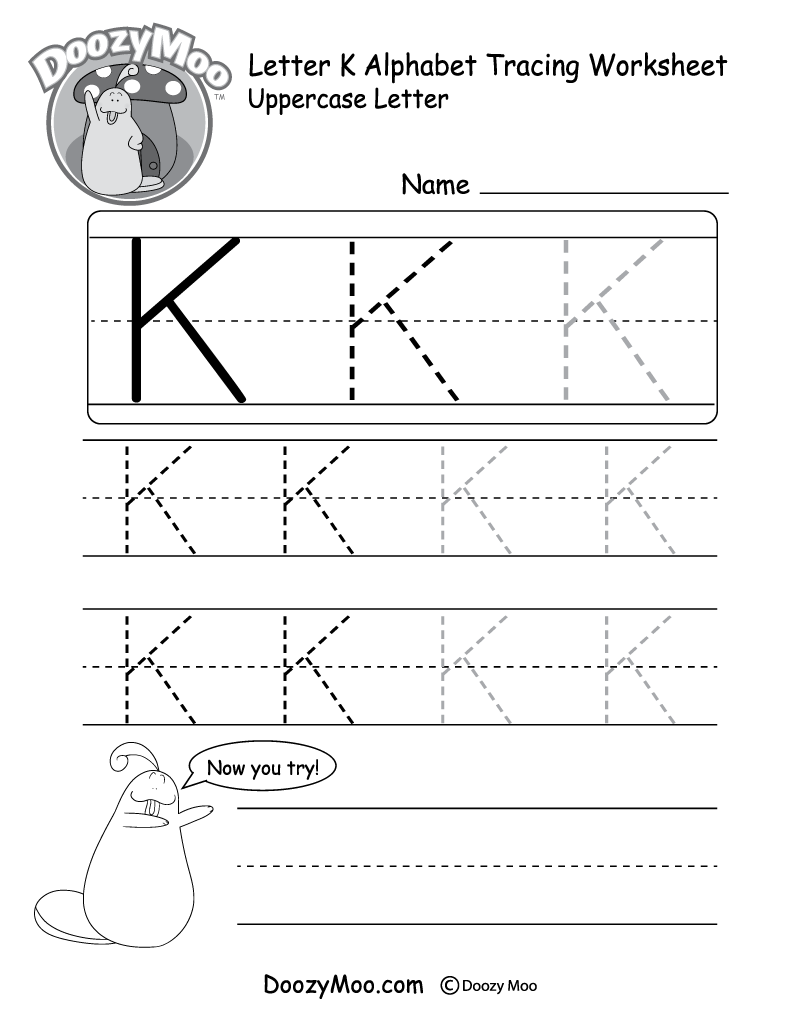 letter k preschool worksheet