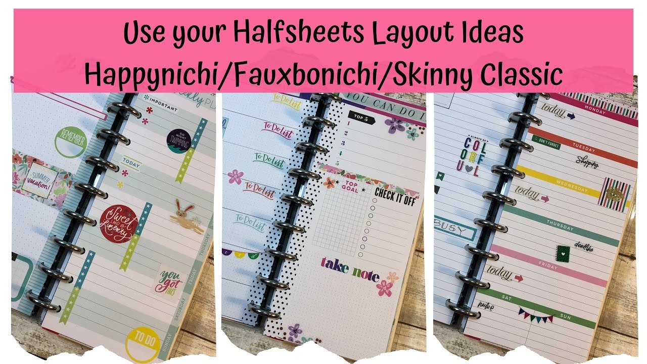 happy planner skinny classic