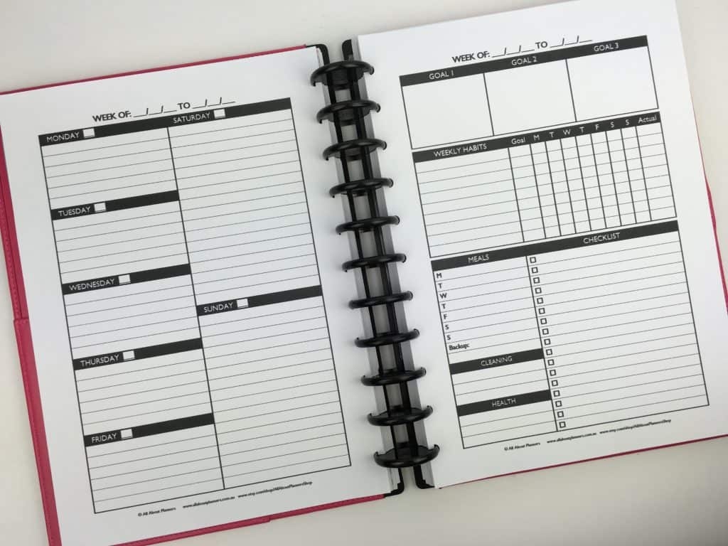 Using The Create Your Own Planner Week 49 Of The 52 Planners In 52 Weeks Spread All About Planners