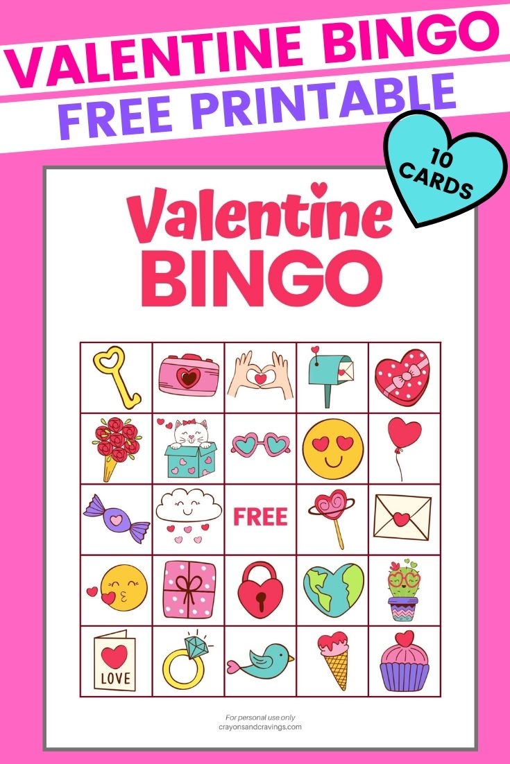 valentine's day bingo for kids