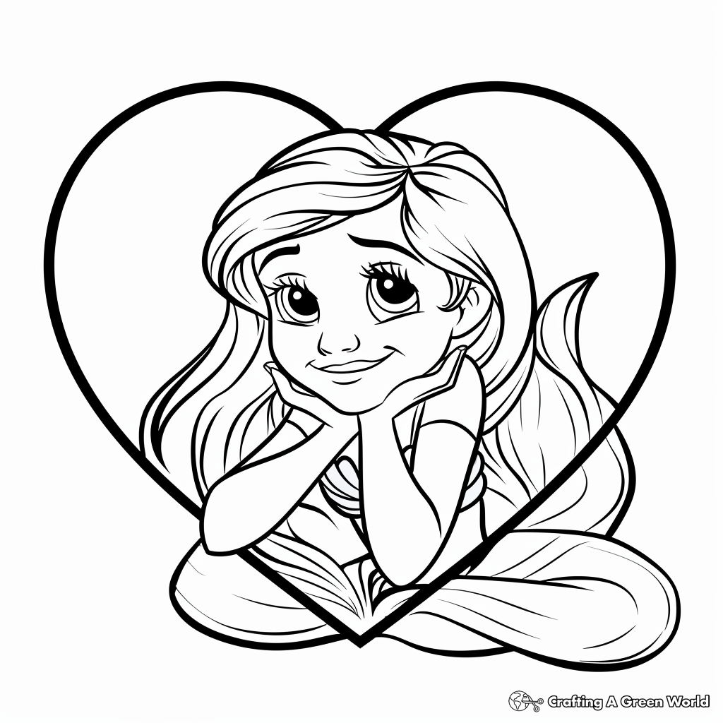 Valentines Day Disney Coloring Pages Free Printable 