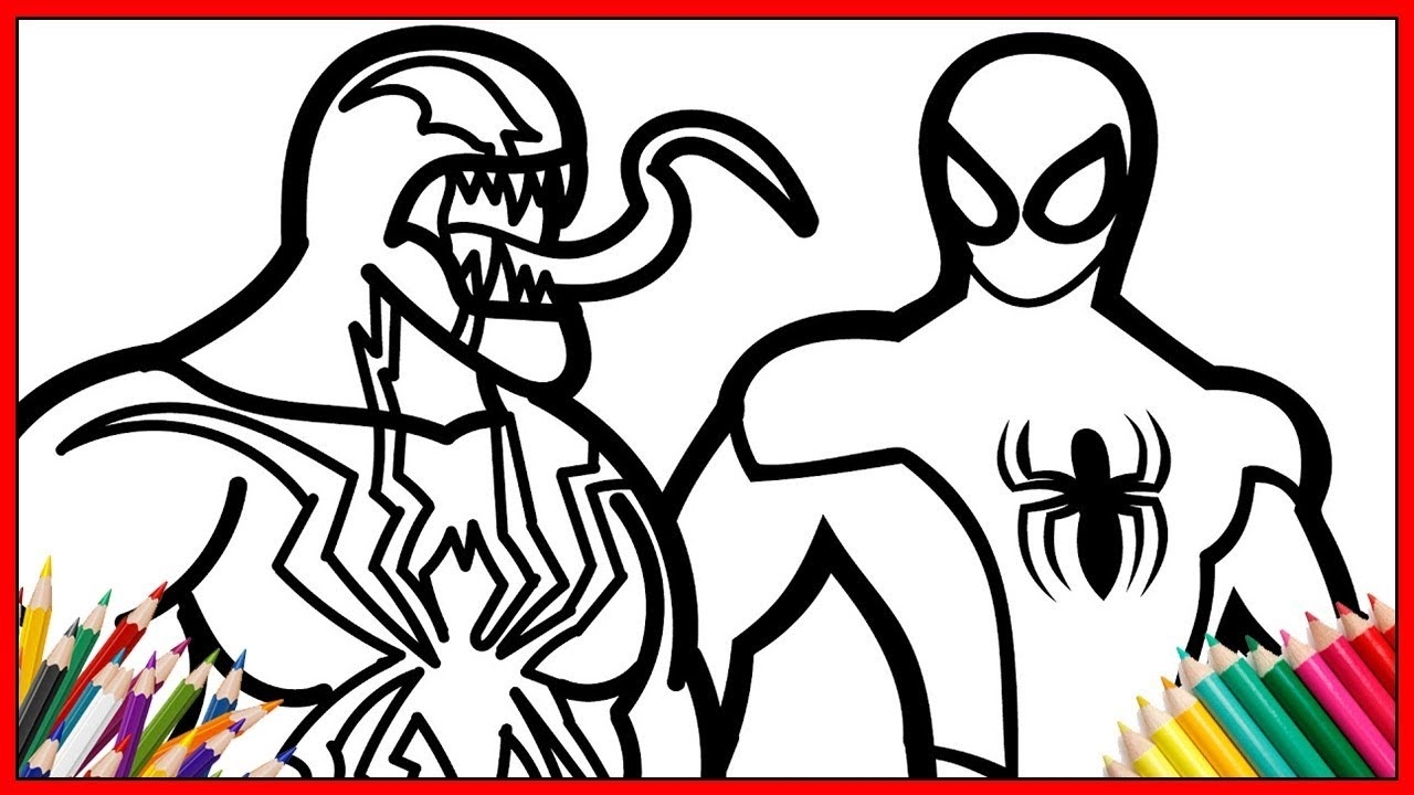 venom from spiderman coloring pages