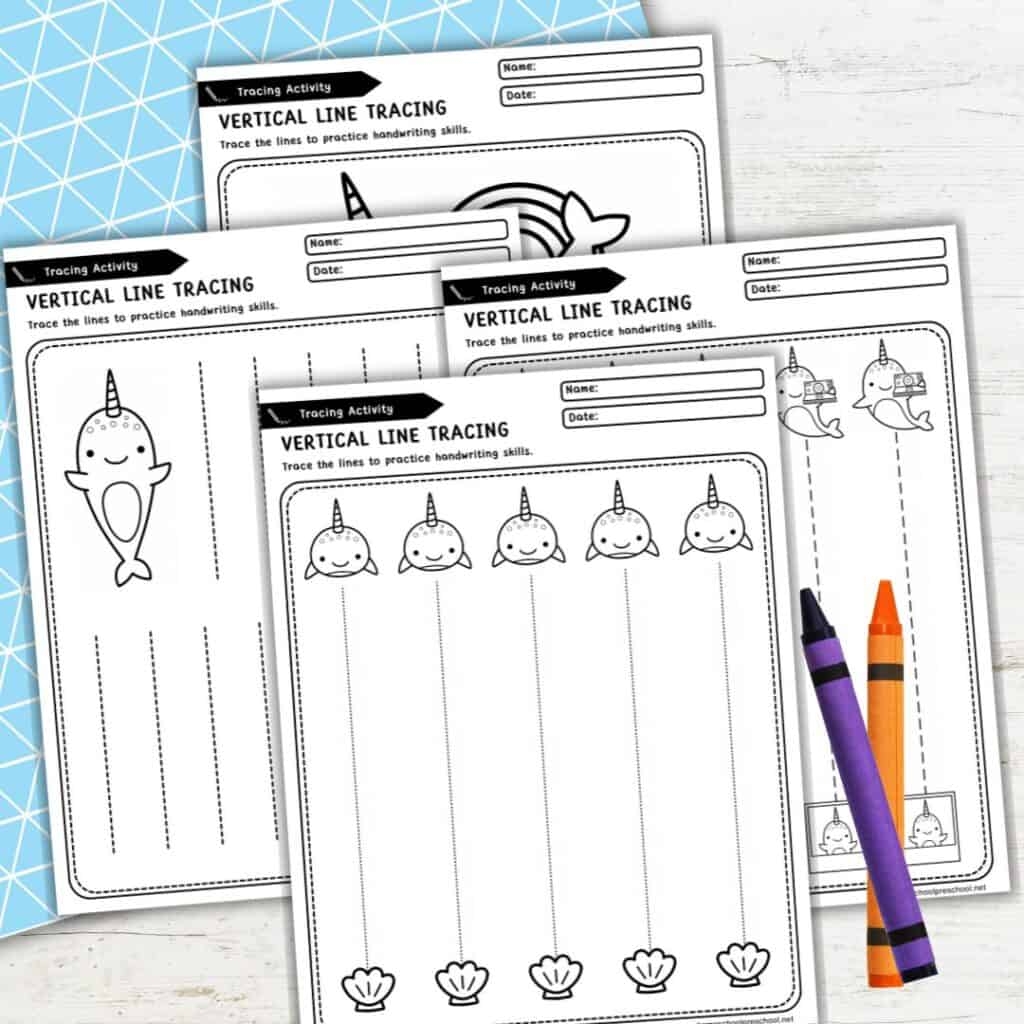 vertical line tracing