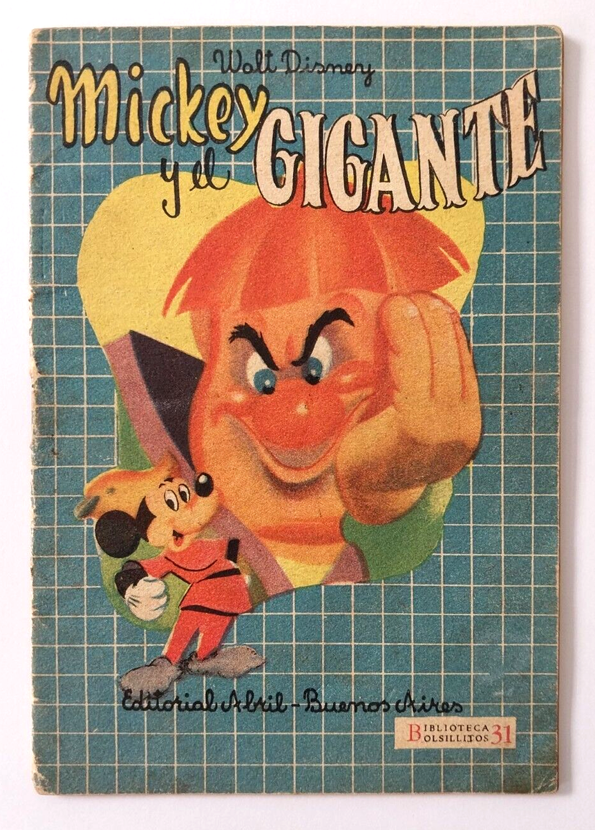 Vintage 1952 Argentina Disney Children s Book Mickey Mouse Brave Little Taylor EBay