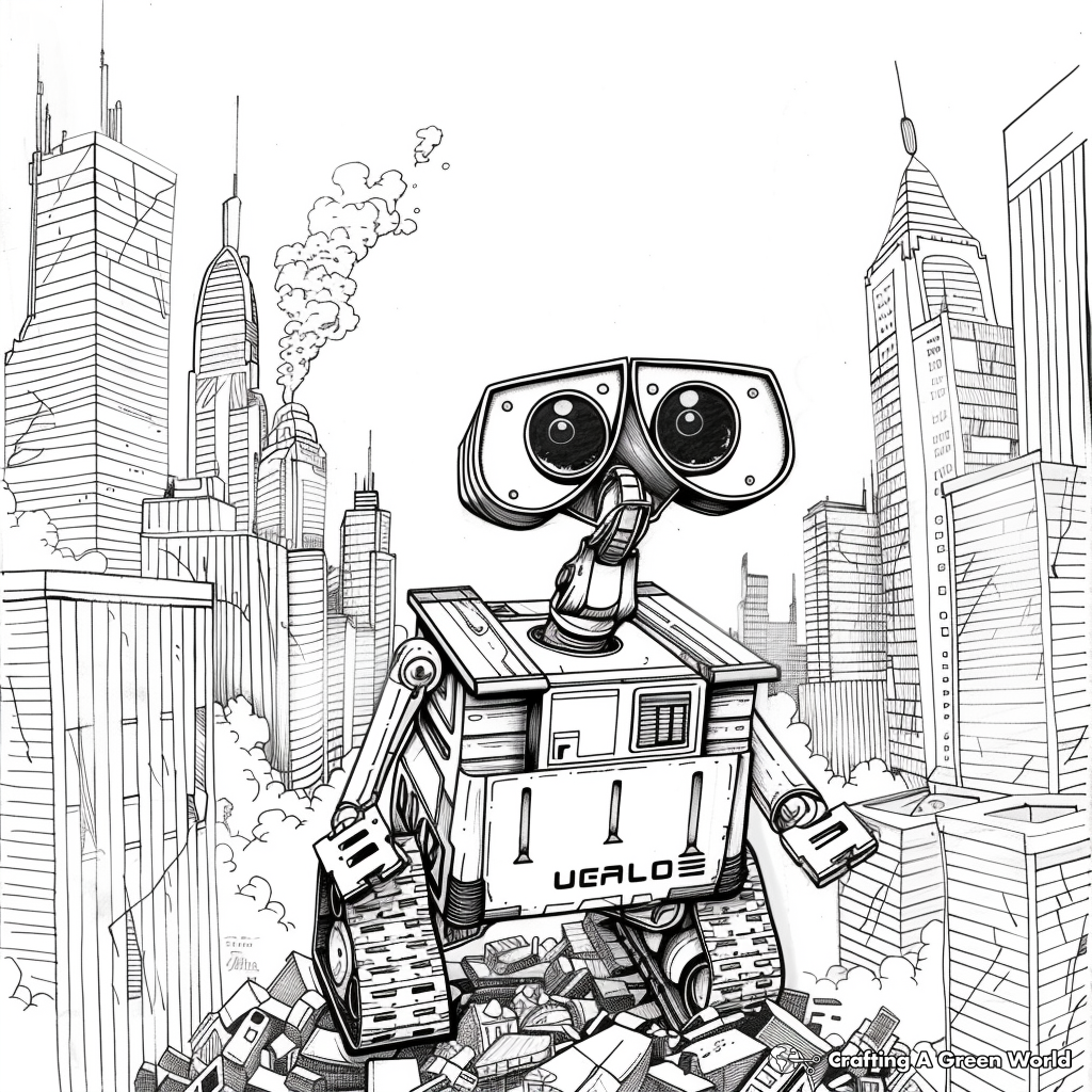 Wall E Coloring Pages Free Printable 