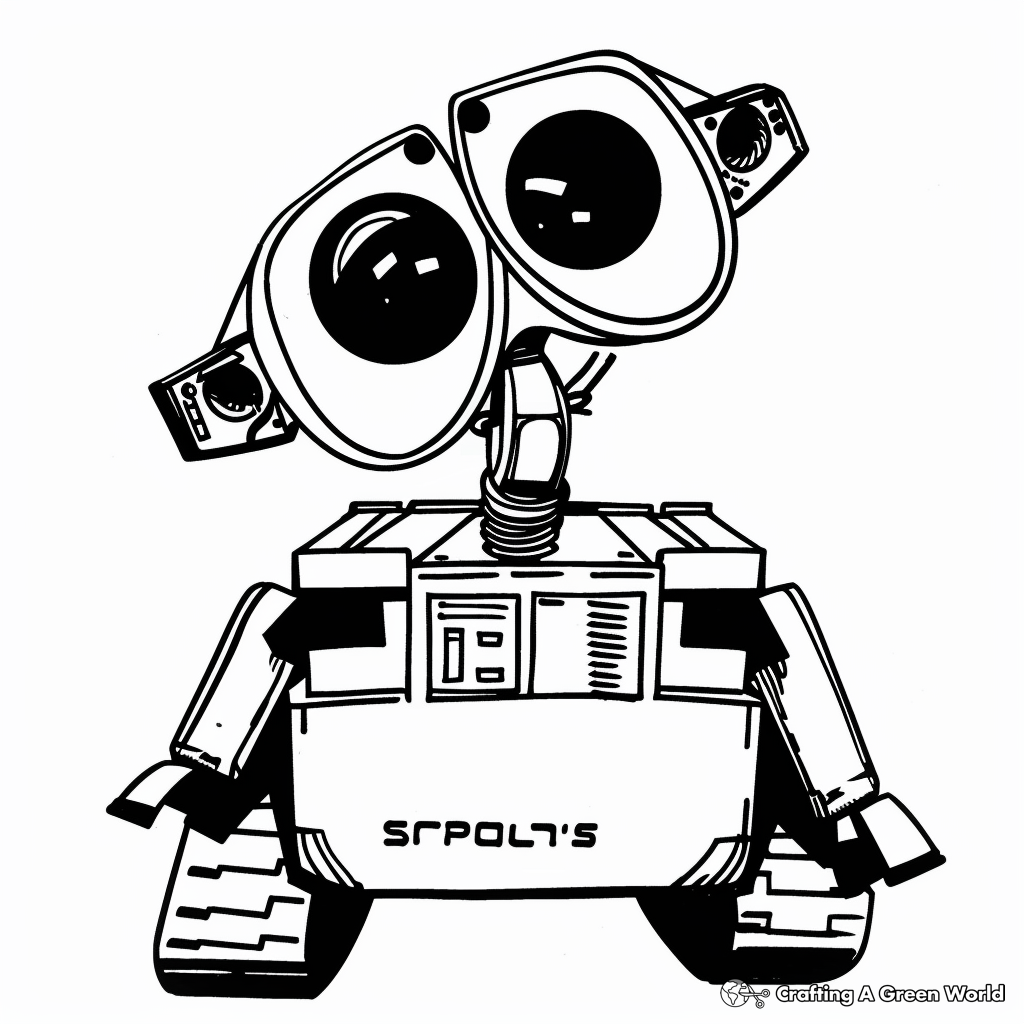 Wall E Coloring Pages Free Printable 