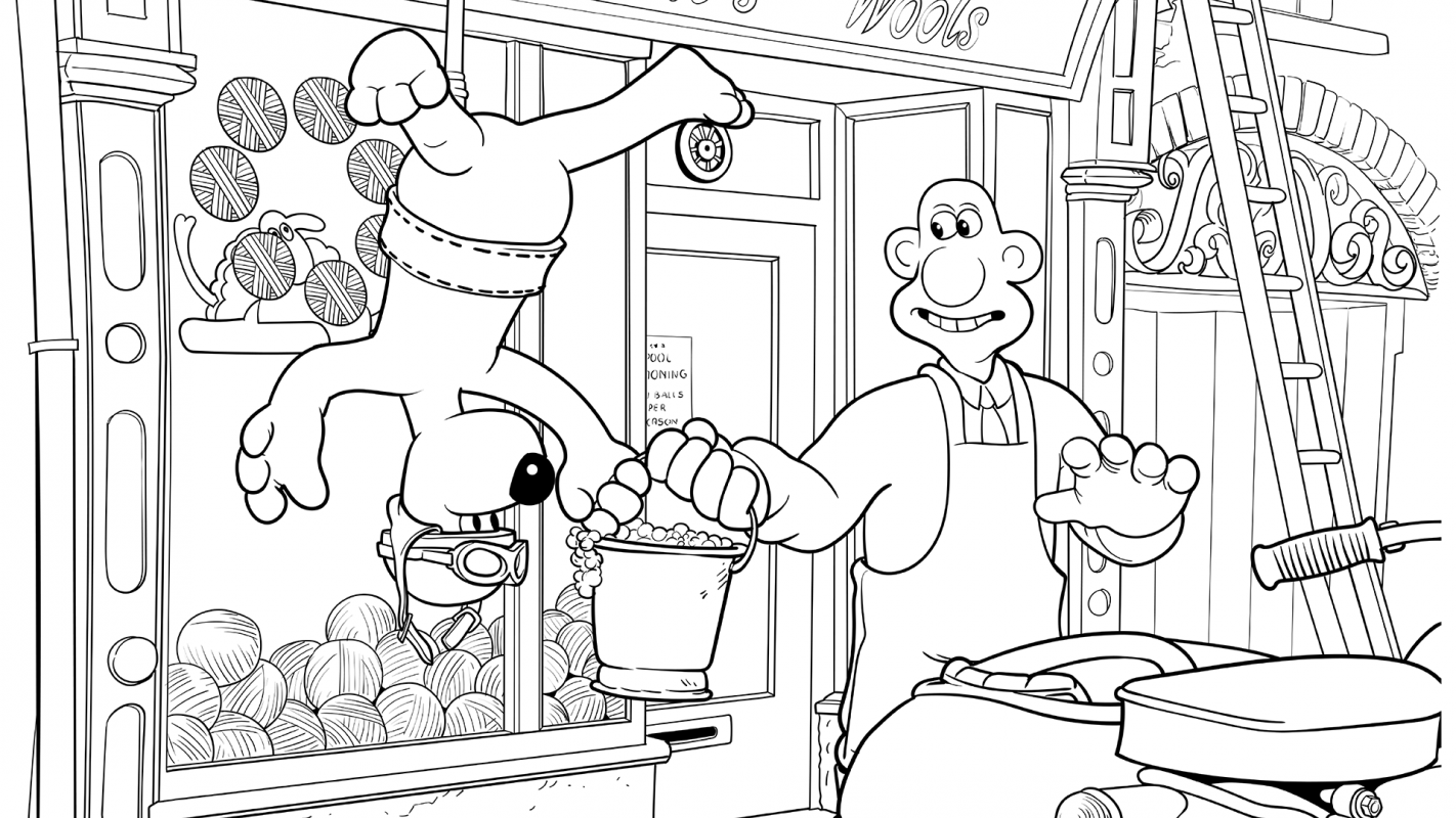 Wallace Gromit The Official Colouring Book Bookmarked